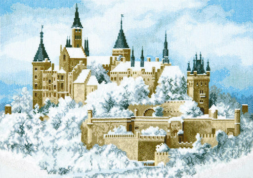 Cross-stitch kit M-371C "Castle in the clouds" - Wizardi