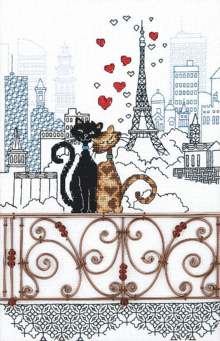 Cross-stitch kit M-379C "Lovers" - Wizardi