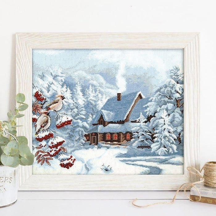 Cross-stitch kit M-385C "Frosty evening" - Wizardi