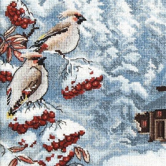 Cross-stitch kit M-385C "Frosty evening" - Wizardi