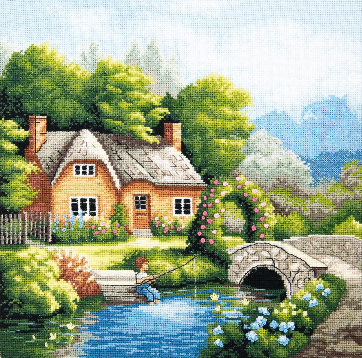 Cross-stitch kit M-394C "Summer season" - Wizardi
