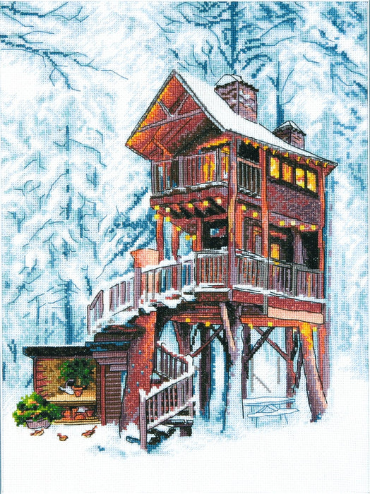 Cross-stitch kit M-431C Counted cross stitch kit series "Dream House" - Wizardi