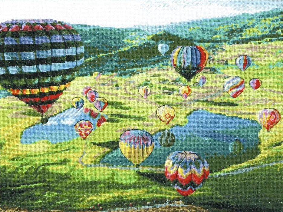 Cross-stitch kit M-443C Counted cross stitch kit "Balloons" - Wizardi