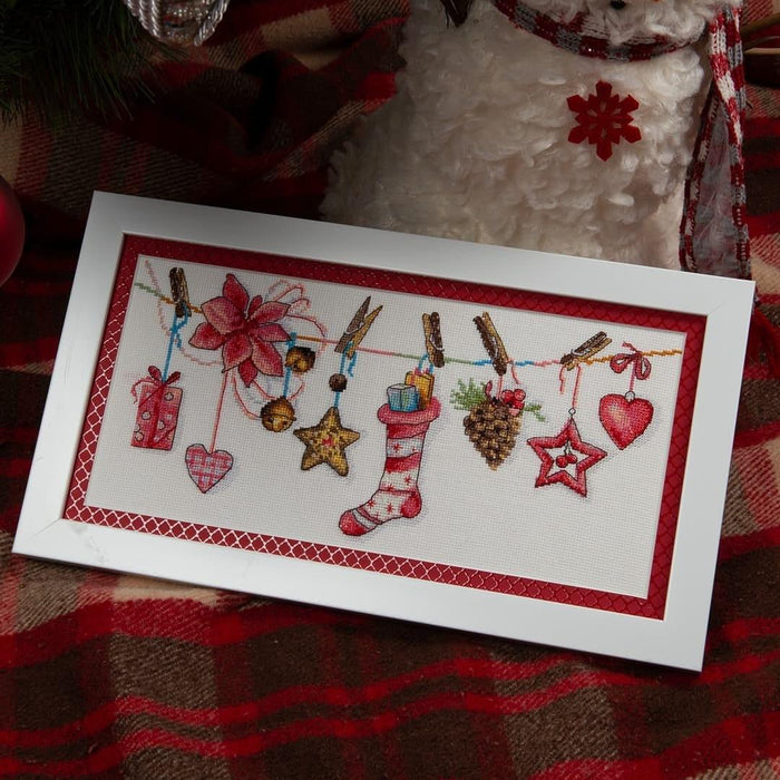 Cross-stitch kit M-446C "Festive mood" - Wizardi