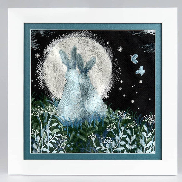 Cross-stitch kit M-458C "Moon hares" - Wizardi