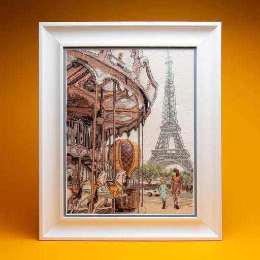 Cross-stitch kit M-479C "French carousel" - Wizardi