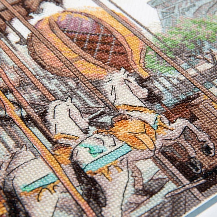 Cross-stitch kit M-479C "French carousel" - Wizardi