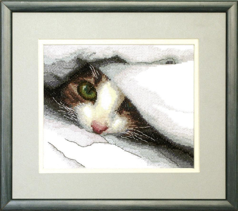 Cross-stitch kit M-91C "Hide and seek" - Wizardi