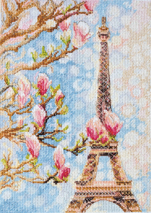 Cross-stitch kit Morning in Paris AH-075 - Wizardi