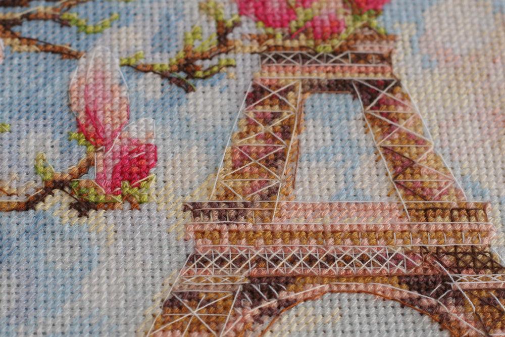 Cross-stitch kit Morning in Paris AH-075 - Wizardi