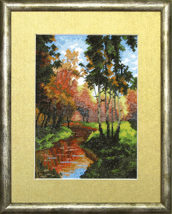 Cross-stitch kit No515C "Gold autumn" - Wizardi