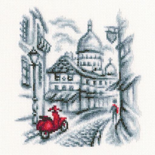 Cross-stitch Kit "On the streets of Paris" C331 - Wizardi