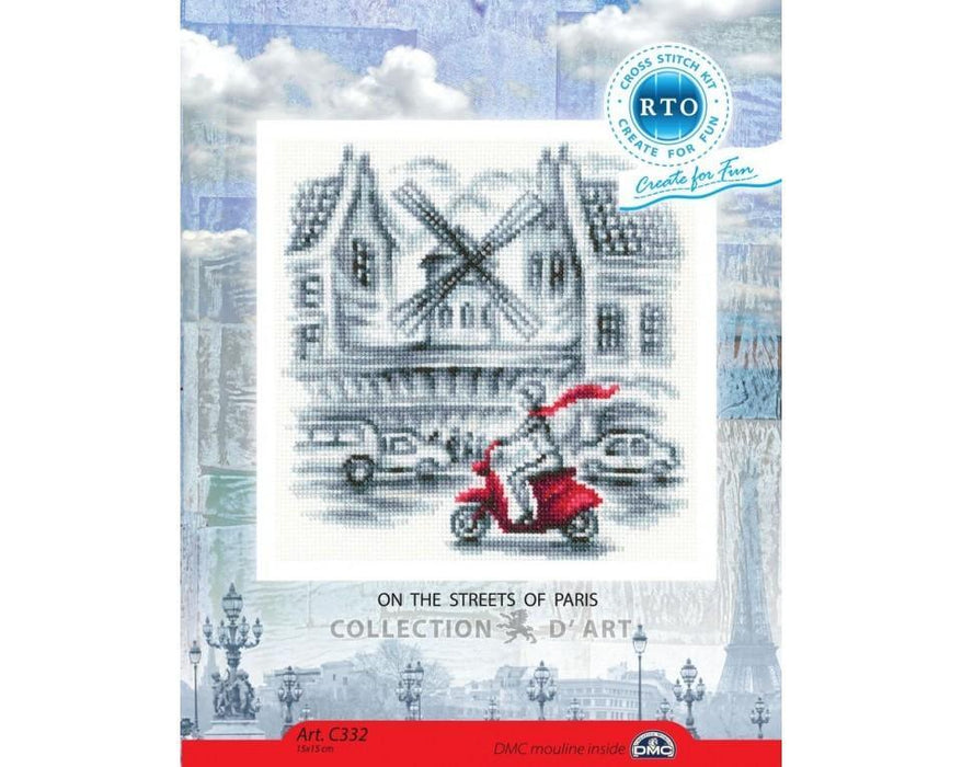 Cross-stitch Kit "On the streets of Paris" C332 - Wizardi