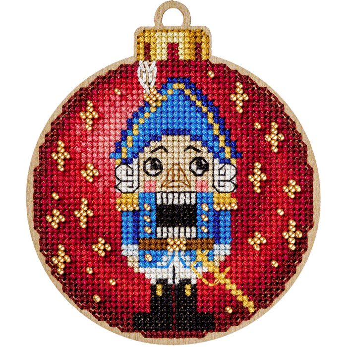 Cross-stitch kit on wood FLW-004 - Wizardi