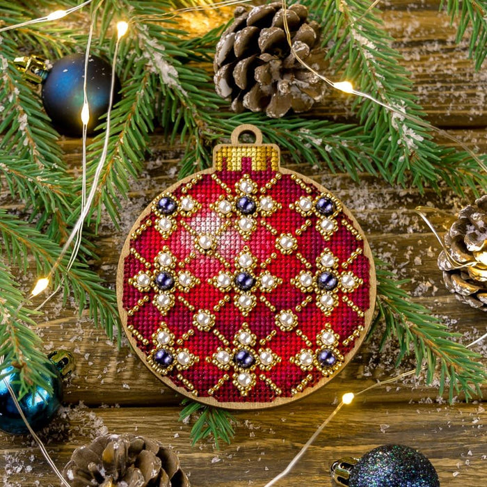 Cross-stitch kit on wood FLW-009 - Wizardi