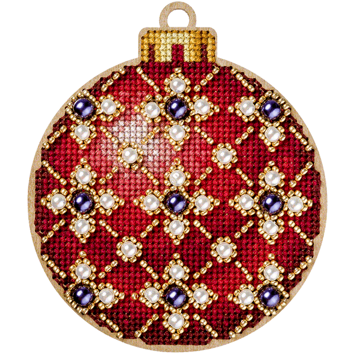 Cross-stitch kit on wood FLW-009 - Wizardi