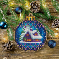 Cross-stitch kit on wood FLW-019 - Wizardi