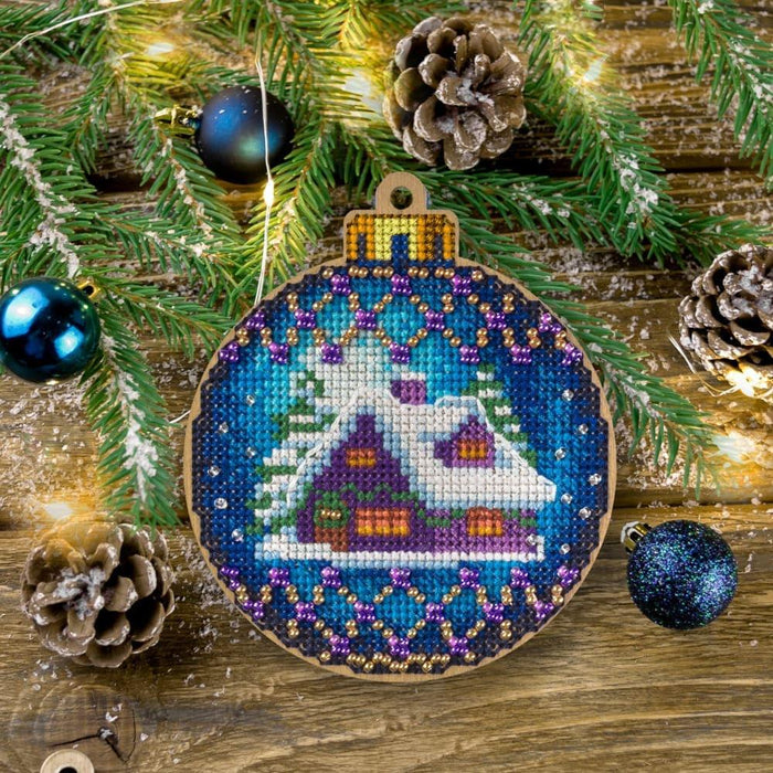 Cross-stitch kit on wood FLW-019 - Wizardi