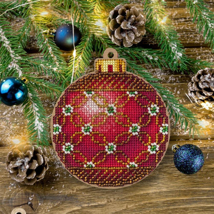 Cross-stitch kit on wood FLW-021 - Wizardi