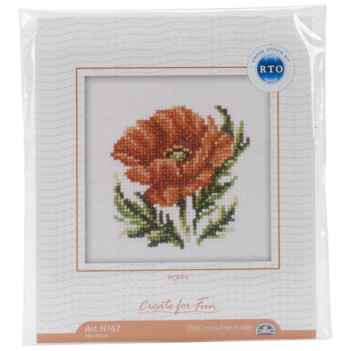 Cross-Stitch Kit "Poppy" H167 - Wizardi