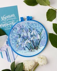 Cross-stitch kit Under the snow AHM-039 - Wizardi