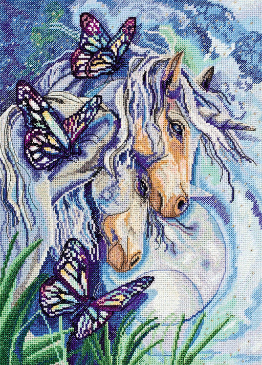 Cross-stitch kit Unicorns AH-033 - Wizardi