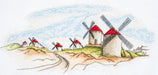 Cross-stitch kit Windmills AH-111 - Wizardi