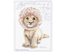 Cross-stitch Kit with printed background "DaNDY LiON" M70040 - Wizardi