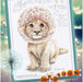 Cross-stitch Kit with printed background "DaNDY LiON" M70040 - Wizardi