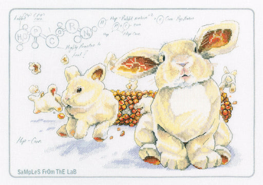 Cross-stitch Kit with printed background "Hop-corn" M70043 - Wizardi