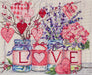 Cross-stitch kit With tender and love AH-053 - Wizardi