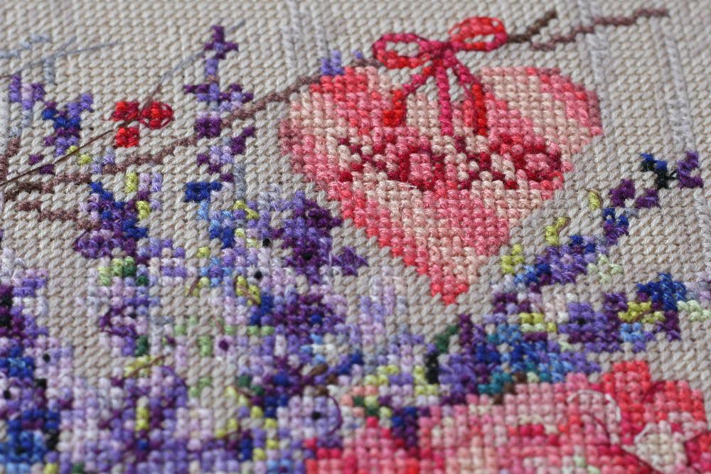 Cross-stitch kit With tender and love AH-053 - Wizardi