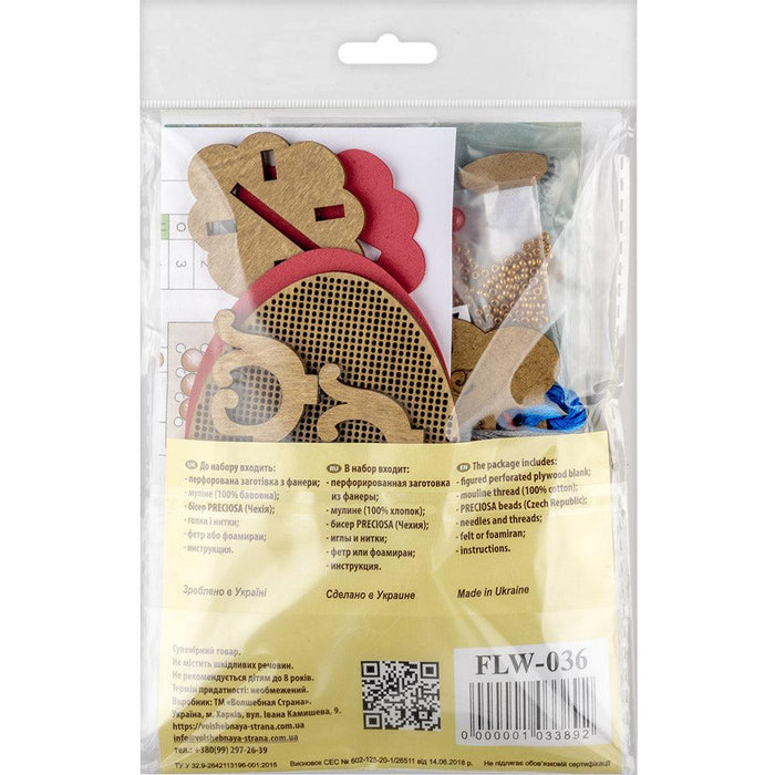 Cross-stitch kits on wood FLW-036 - Wizardi