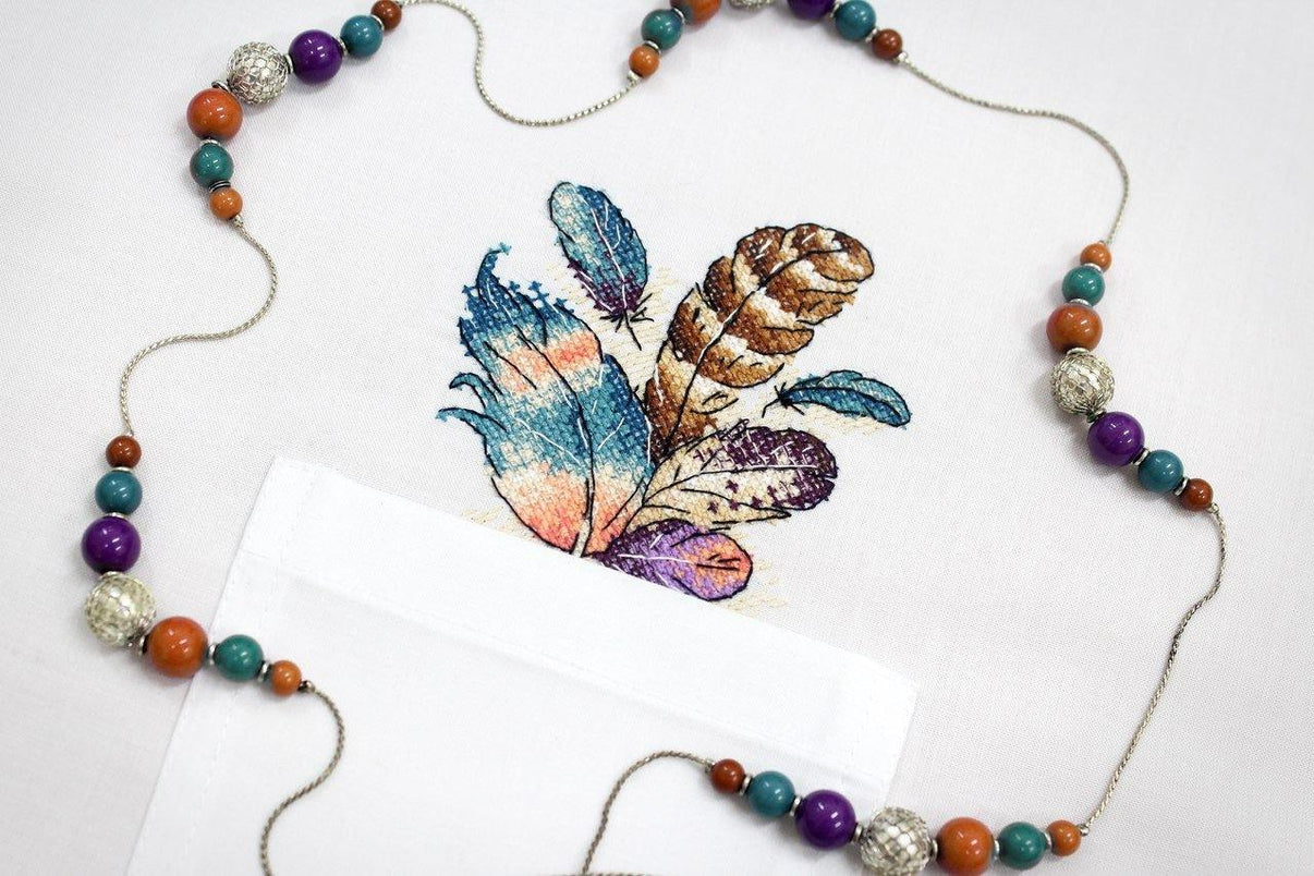 Cross Stitch on Clothes Airy Bouquet B-243 / SV-243 - Wizardi