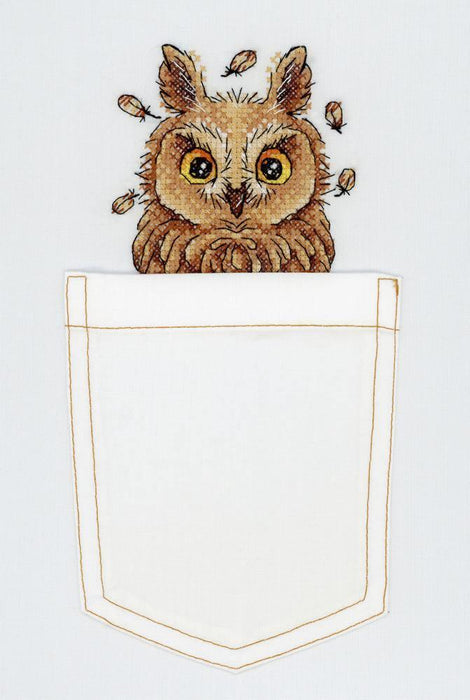 Cross Stitch on Clothes Curious Owl B-245 / SV-245 - Wizardi