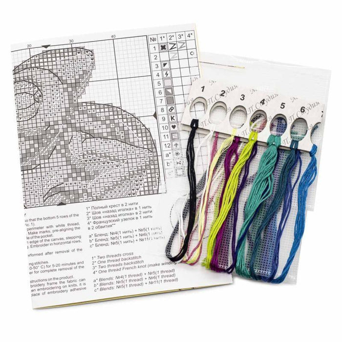 Curious Chameleon SV-253 Cross-stitch kit - Wizardi