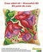 Cushion cross stitch kit "Exotic flowers" 9024 - Wizardi