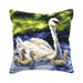 Cushion cross stitch kit "Swans family" 9267 - Wizardi