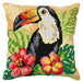 Cushion cross stitch kit "Toucan" 9572 - Wizardi