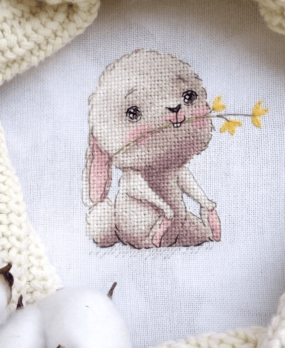 Cute Bunny - PDF Cross Stitch Pattern - Wizardi