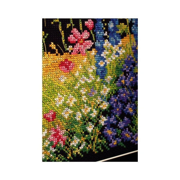 Delphinium and cosmos M626 Counted Cross Stitch Kit - Wizardi