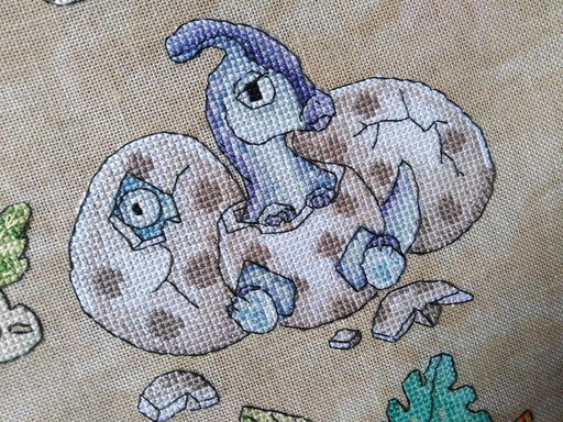 Dinosaurs. Parasaurolophus - PDF Cross Stitch Pattern - Wizardi