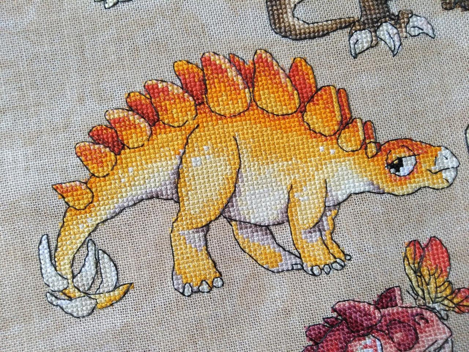 Dinosaurs. Stegosaurus - PDF Cross Stitch Pattern - Wizardi