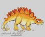 Dinosaurs. Stegosaurus - PDF Cross Stitch Pattern - Wizardi