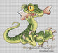 Dinosaurs. Velociraptor - PDF Cross Stitch Pattern - Wizardi