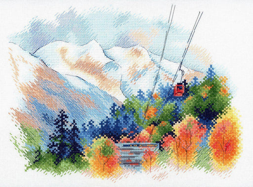 Dombay Mountains A-045 Cross stitch kit - Wizardi