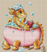 Dragon in the Bathroom - PDF Cross Stitch Pattern - Wizardi