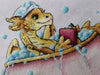 Dragon in the Bathroom - PDF Cross Stitch Pattern - Wizardi