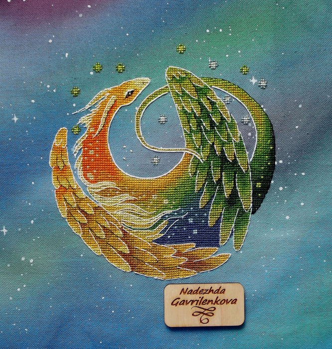 Dragon of Harmony - PDF Counted Cross Stitch Pattern - Wizardi