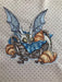 Dragon with Croissants - PDF Cross Stitch Pattern - Wizardi